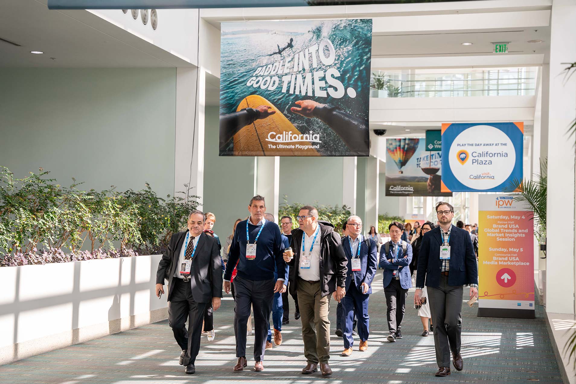 IPW Attendees walking