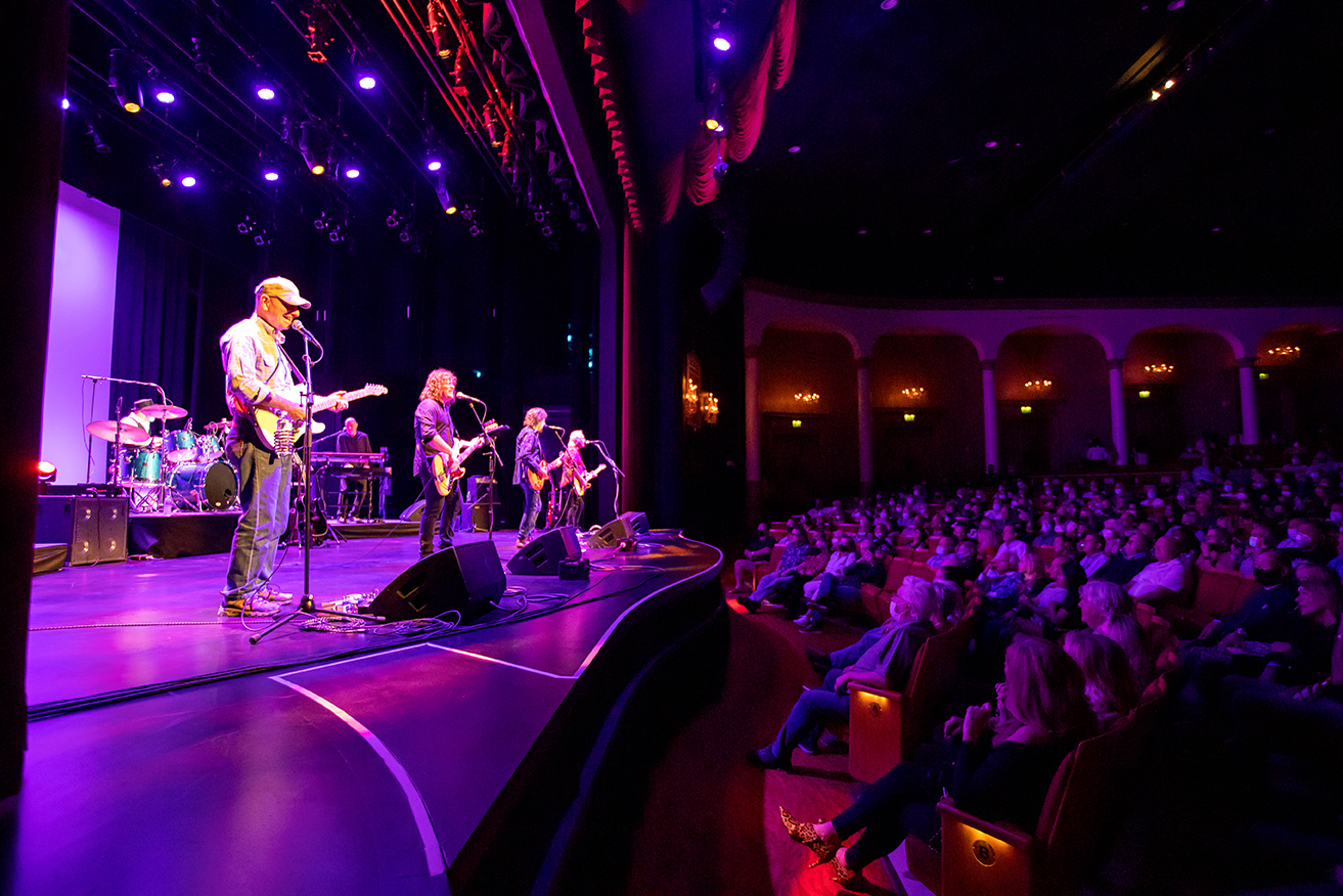 Musicians on a stage