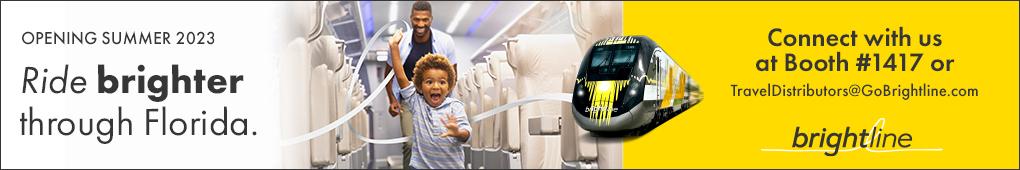 Boy running in train aisle