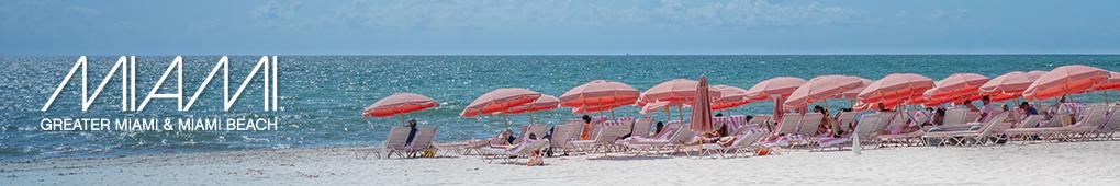 Umbrellas on the beach with people