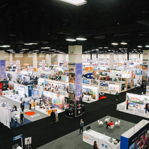 IPWD23 DH Show Floor Aerial
