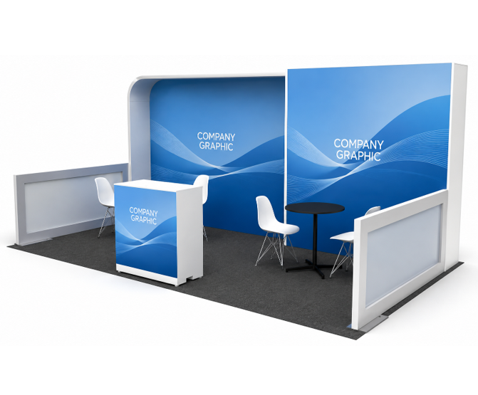 Turnkey 10x20 upgraded booth